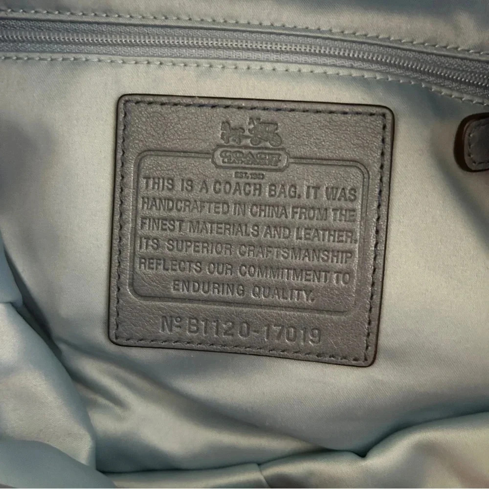 Coach Madison Marielle Python Snakeskin Blue Draw… - image 8